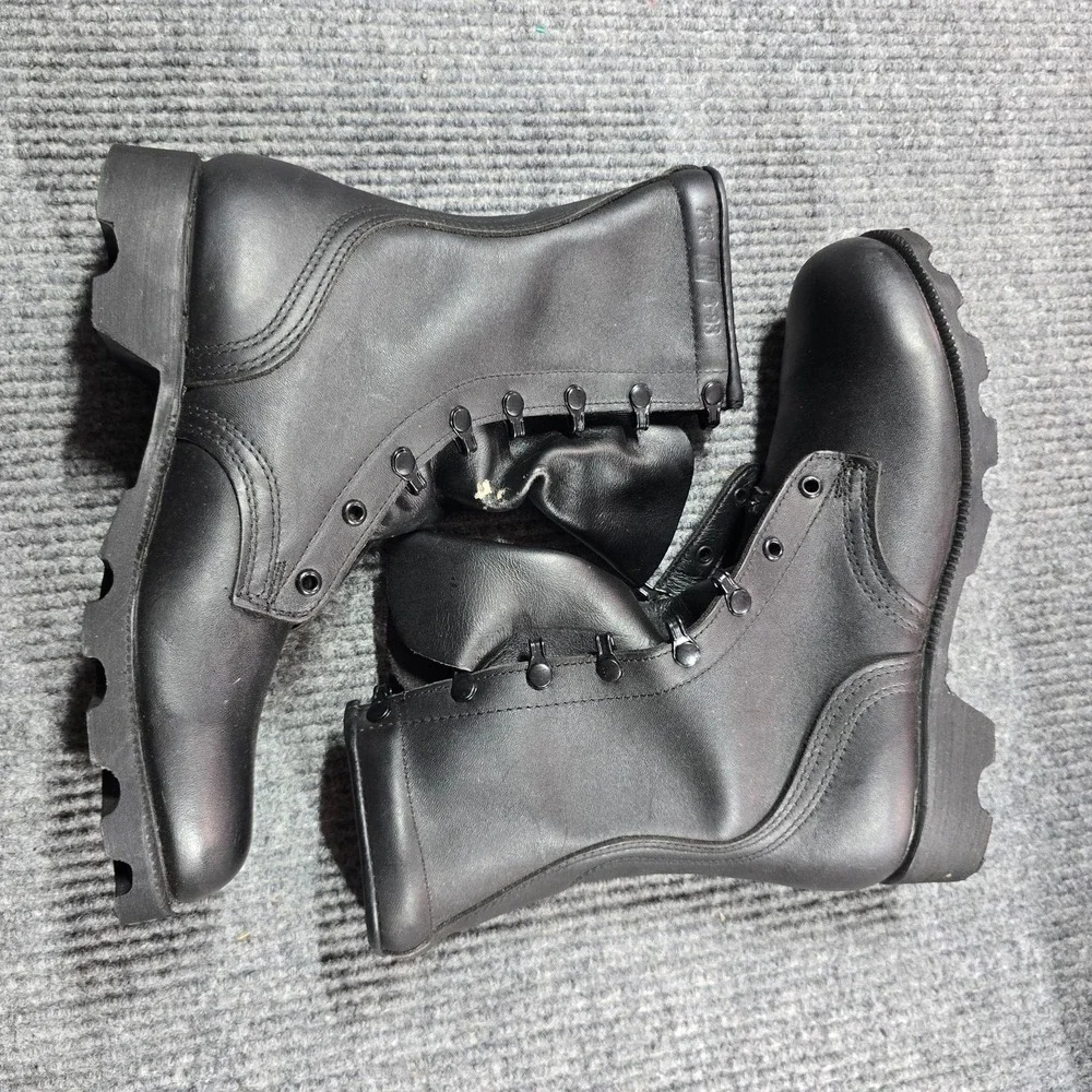 Vintage Altama Ro-Search Boots Mens Size 7.5R Black Combat Military USA 1983